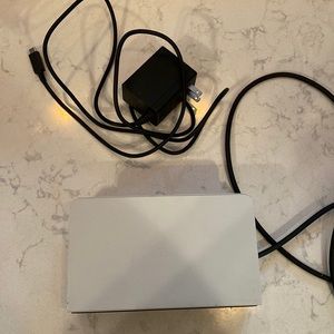 Nintendo switch white charging base with cables